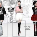 JOKO Thigh-high Socks by Helsoseira at TSR