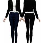 Jacket high neck pants at Simjigi