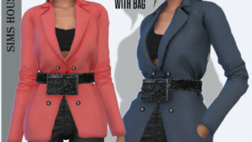 Jacket with bag by Sims House at TSR