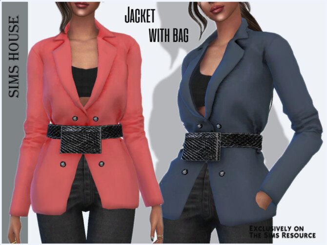 Jacket with bag by Sims House at TSR