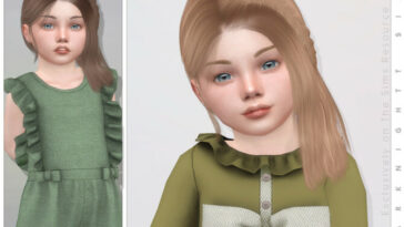 Jenna Hairstyle [Toddler] by DarkNighTt at TSR