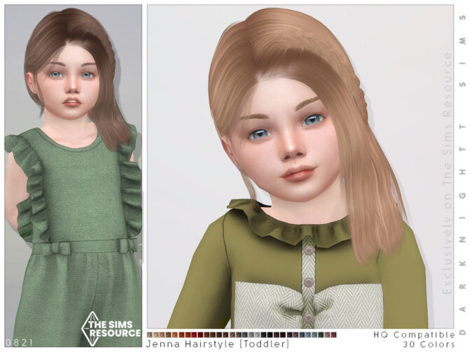 Jenna Hairstyle [Toddler] by DarkNighTt at TSR