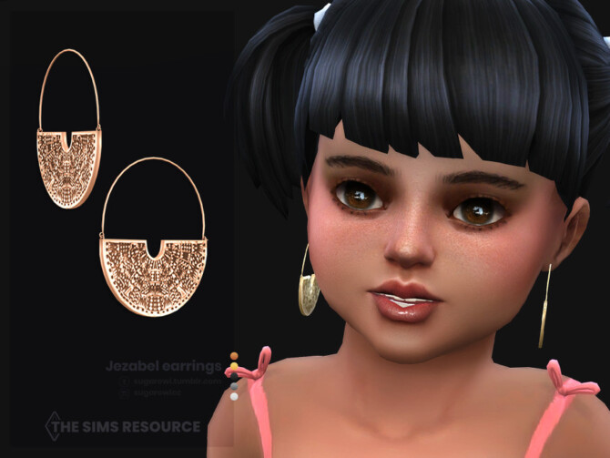 Jezabel earrings for toddlers by sugar owl at TSR