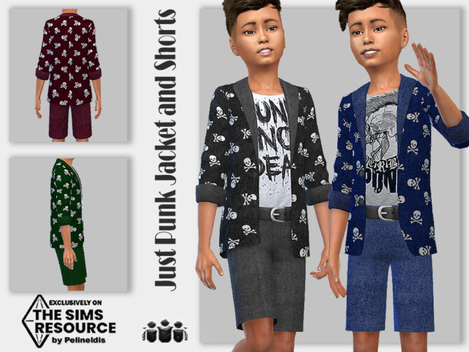 Just Punk Jacket and Shorts by Pelineldis at TSR