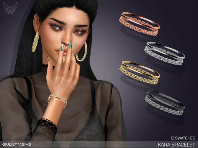 Kara Bracelet (right wrist) by feyona at TSR