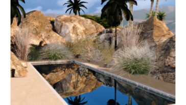 Kintamani floors & mirror pool water at Sundays Sims