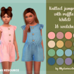 Knitted jumpsuit with ruffles Child by MysteriousOo at TSR