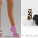 LANNA BOOTS HIGH HEELS at REDHEADSIMS