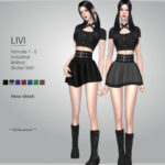 LIVI Mini Skirt by Helsoseira at TSR