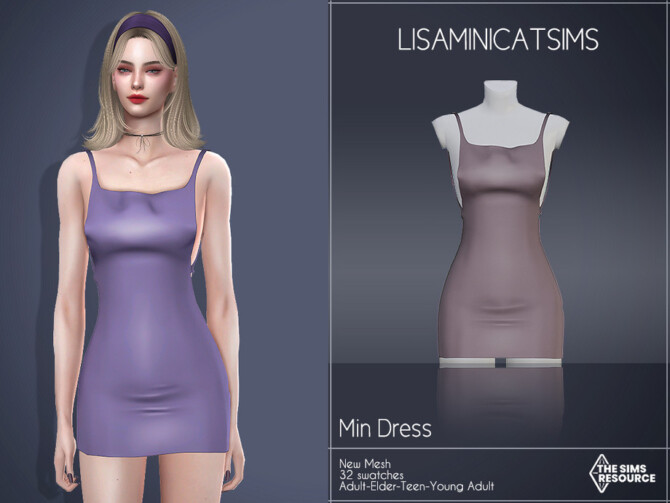 LMCS Min Dress by Lisaminicatsims at TSR