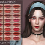 LMCS N87 Lipstick (HQ) by Lisaminicatsims at TSR