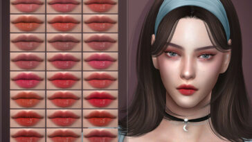 LMCS N87 Lipstick (HQ) by Lisaminicatsims at TSR