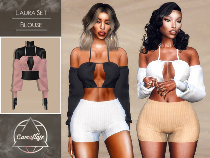 Laura Set Blouse by Camuflaje at TSR