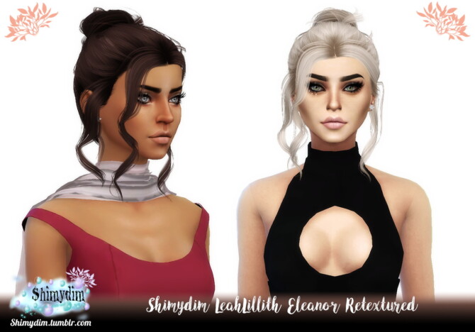 LeahLillith Eleanor Hair Retexture at Shimydim Sims