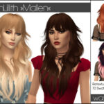 LeahLillith Mallen hair retextured at Wasssabi Sims