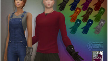 Leather Left Glove by BAkalia at TSR