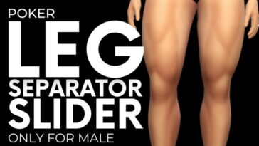 Leg Separator Slider by Poker at Mod The Sims 4