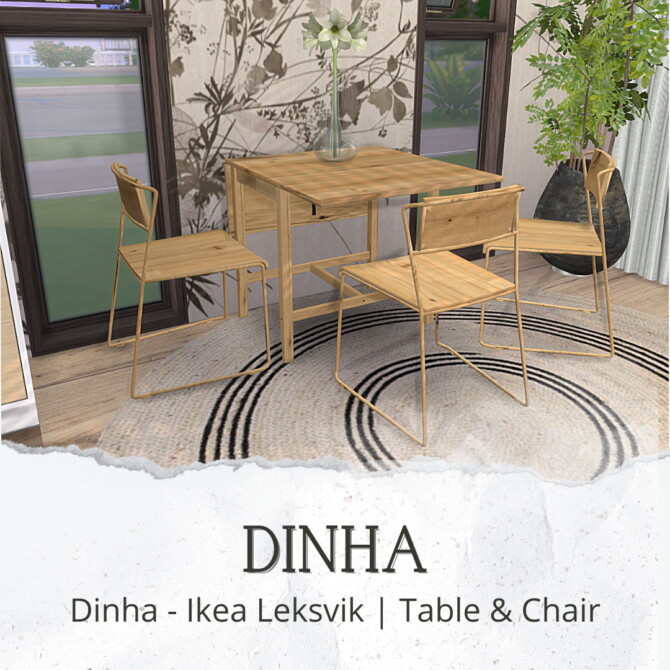 Leksvik Table & Chair (P) at Dinha Gamer