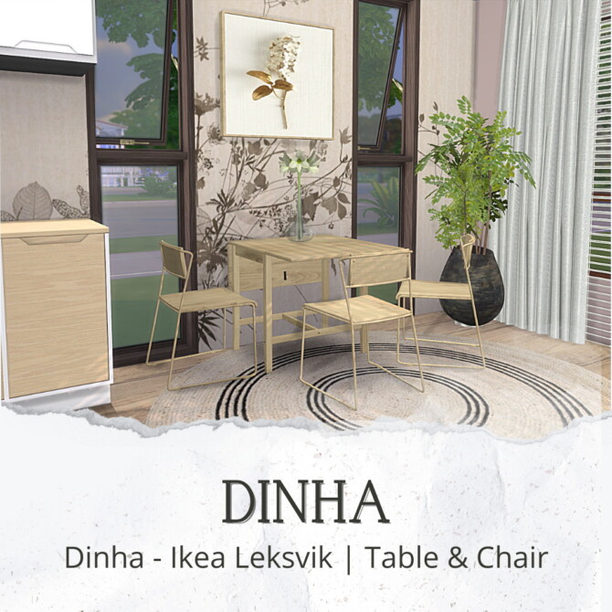 Leksvik Table & Chair (P) at Dinha Gamer