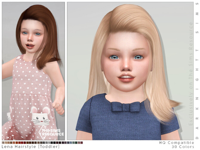 Lena Hairstyle Toddler by DarkNighTt at TSR