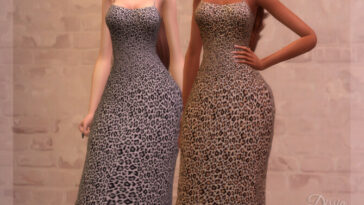 Leopard Tube Dress by Dissia at TSR