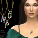 Letter NOP multicolor pendant set by NataliS at TSR