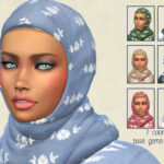 Linen Hijab by Birba32 at TSR