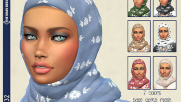 Linen Hijab by Birba32 at TSR