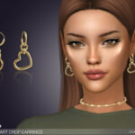 Little Heart Drop Earrings by feyona at TSR