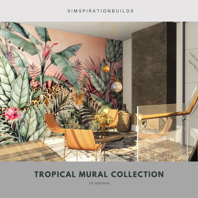 Little tropical mural collection at Simspiration Builds