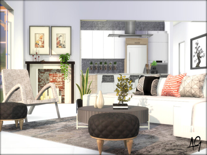 LivGreen Living Room by ALGbuilds at TSR