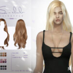 Long curly hairstyle (Mira) by S-Club at TSR