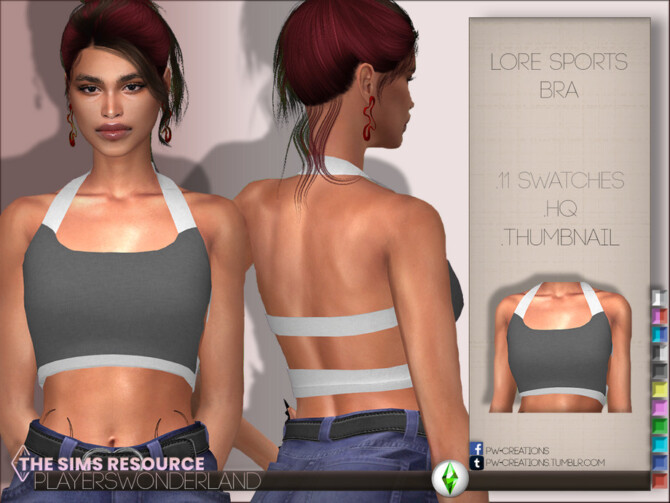 Lore Sports Bra by PlayersWonderland at TSR