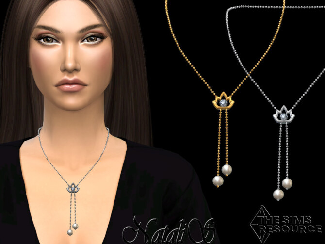 Lotus chain necklace by NataliS at TSR