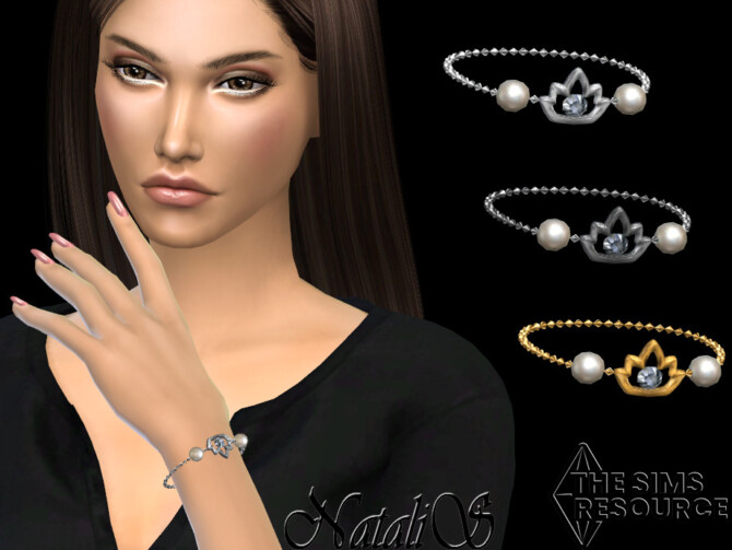 Lotus pearl chain bracelet by NataliS at TSR