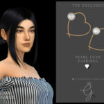 Love Pearl Earrings by Glitterberryfly at TSR