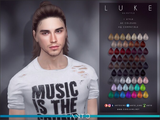 Luke hair for males by Anto at TSR