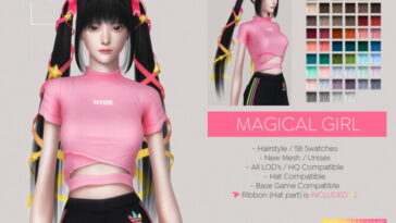 MAGICAL GIRL HAIRSTYLE at Obsidian Sims