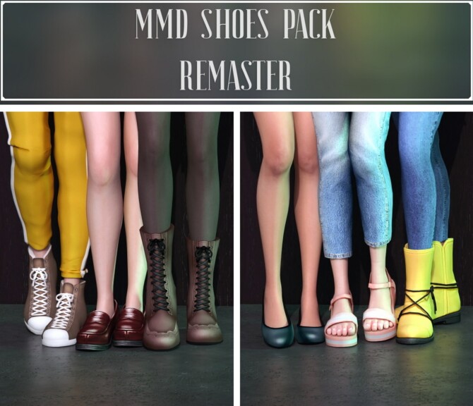 MMD Conversion Shoes Pack Remaster at Astya96