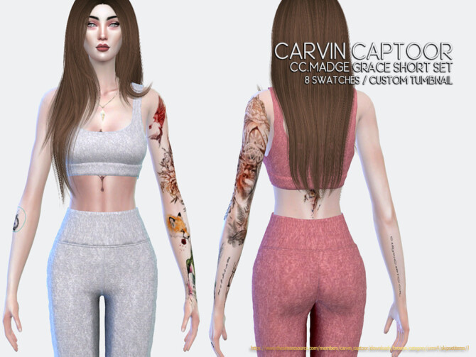 Madge grace Short Set by carvin captoor at TSR