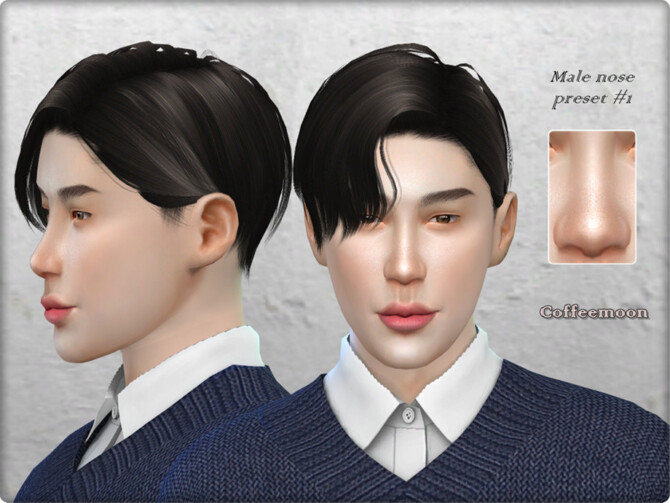 Male nose preset #1 by Coffeemoon at TSR