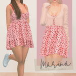 Marina Dress at Daisy Pixels