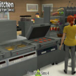 McDonald’s kitchen at Around the Sims 4