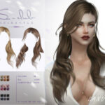 Medium length wavy hair (Sandrine) by S-Club at TSR