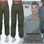 Men’s cargo pants by Sims House at TSR