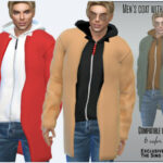 Men’s coat with a hoodie by Sims House at TSR