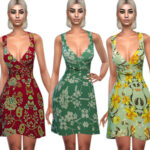 Mesh Floral Summer Dresses by Saliwa at TSR