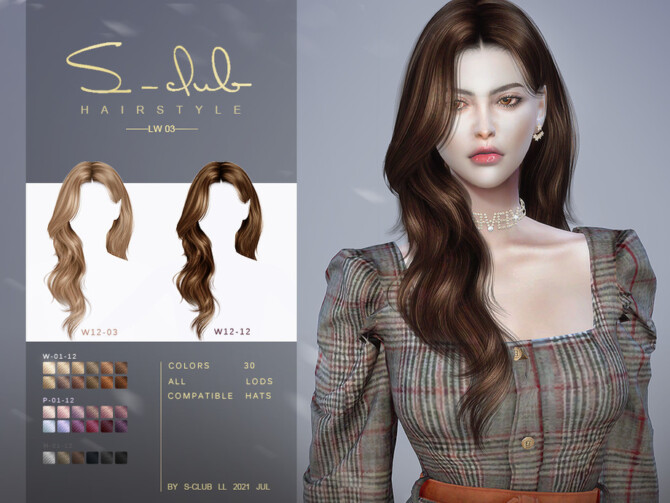 Mi Long curly hairstyle for female by S-Club at TSR