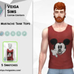 Mickey Mustache Tank Tops by David_Mtv at TSR