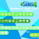 Minimalist Game Icon Set by Lahawana at Mod The Sims 4